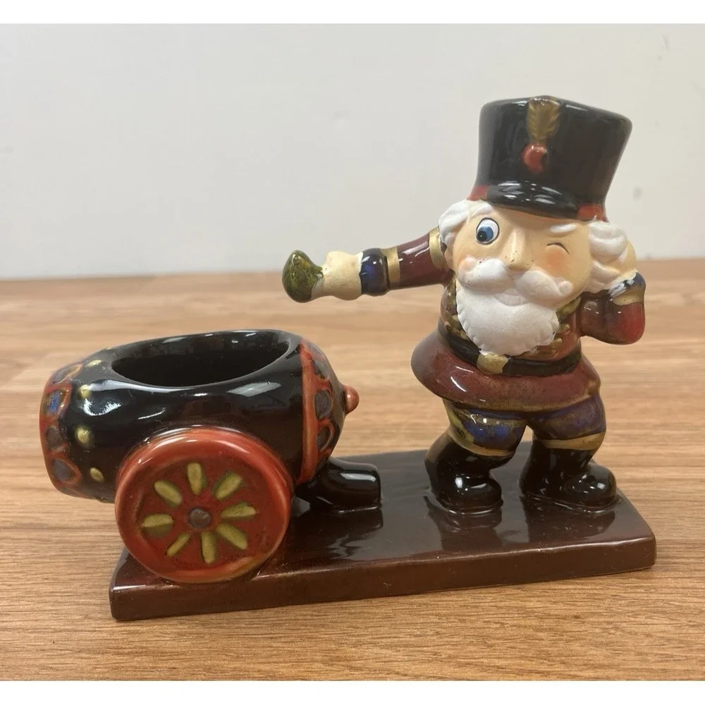 Yankee Candle‎ Ceramic Nutcracker Canyon Tealight Tea Light Holder Cute!